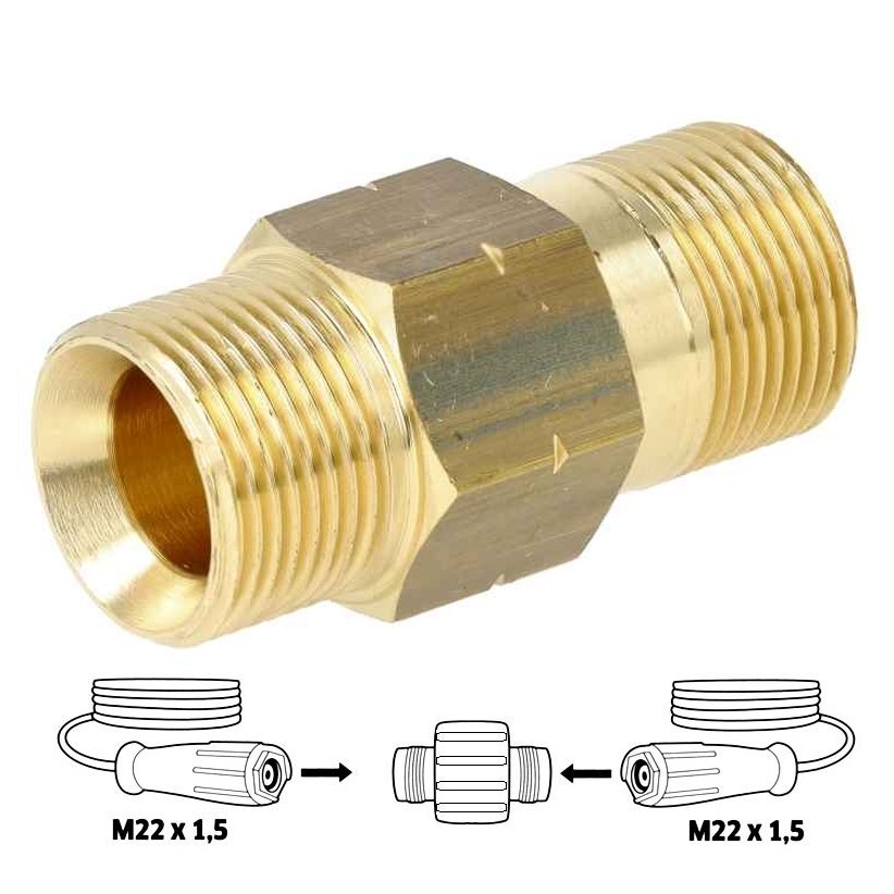 Присъединителен куплунг (M22x1.5 - M22x1.5)