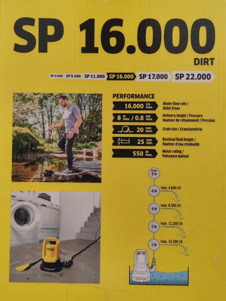 Дренажна помпа за мръсна вода Karcher SP 16.000 Dirt